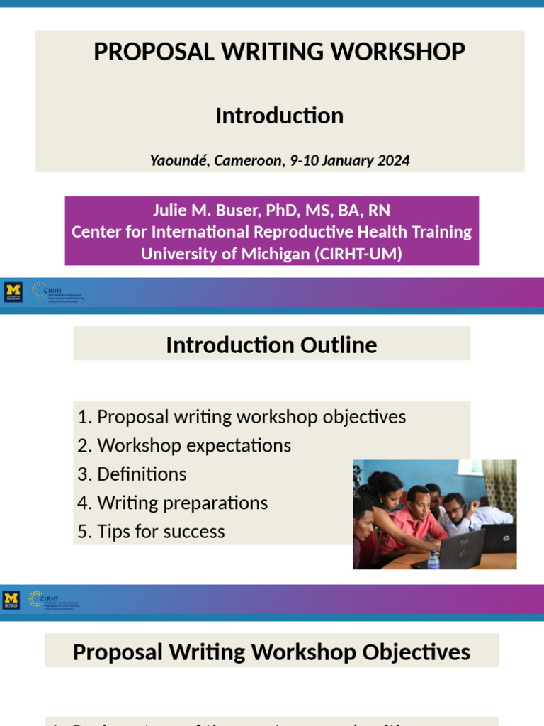 1 Proposal Writing Introduction Cameroon | PDF | Learning | Cognition