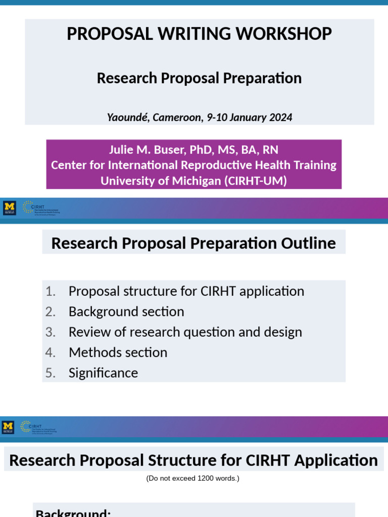4 Proposal Writing Research Proposal Preparation Cameroon | PDF ...