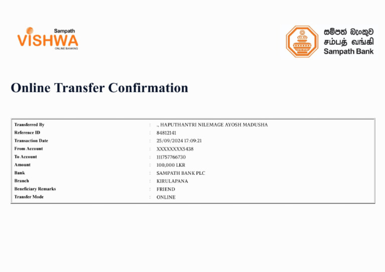 E - Receipt | PDF
