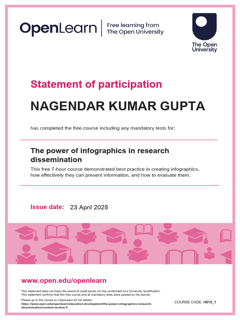 Infographics in Research Course Completion | PDF | Infographics | Human ...