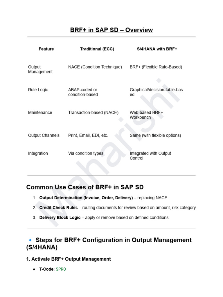 BRF+ Complete Details | PDF | Electronic Data Interchange | Computing