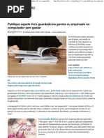 (Publique aquele livro guardado na gaveta ou arquivado no computador sem gastar - Yahoo! Notícias Brasil)