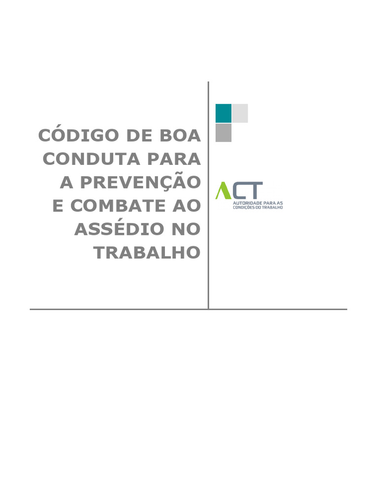 Código de Conduta contra Assédio no Trabalho | PDF | Violência ...