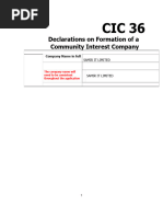 CIC 36 Community Interest Statement Guide | PDF | Government | Business