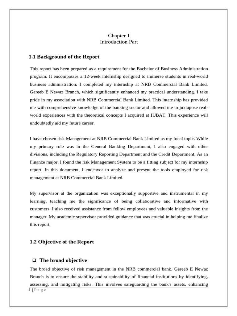 Risk Management at NRB Commercial Bank | PDF | Coefficient Of ...