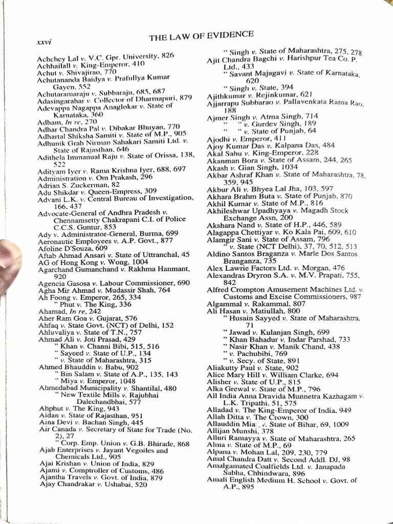 Table of Cases 2 | PDF