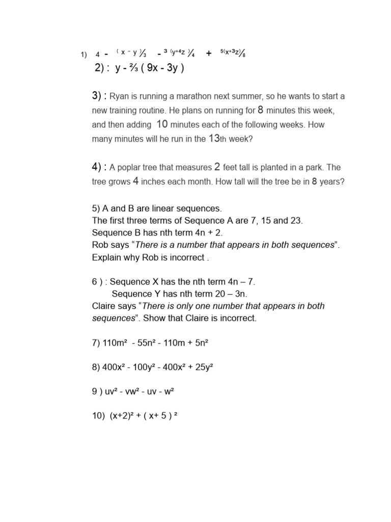Math Problems and Solutions Guide | PDF