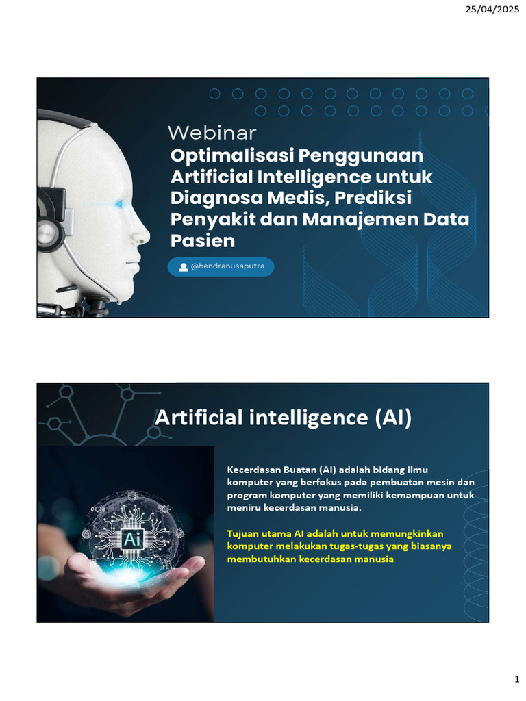 AI untuk Diagnosa dan Manajemen Kesehatan | PDF
