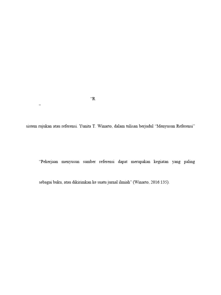 Format Kutipan Akademik Bahasa Indonesia | PDF