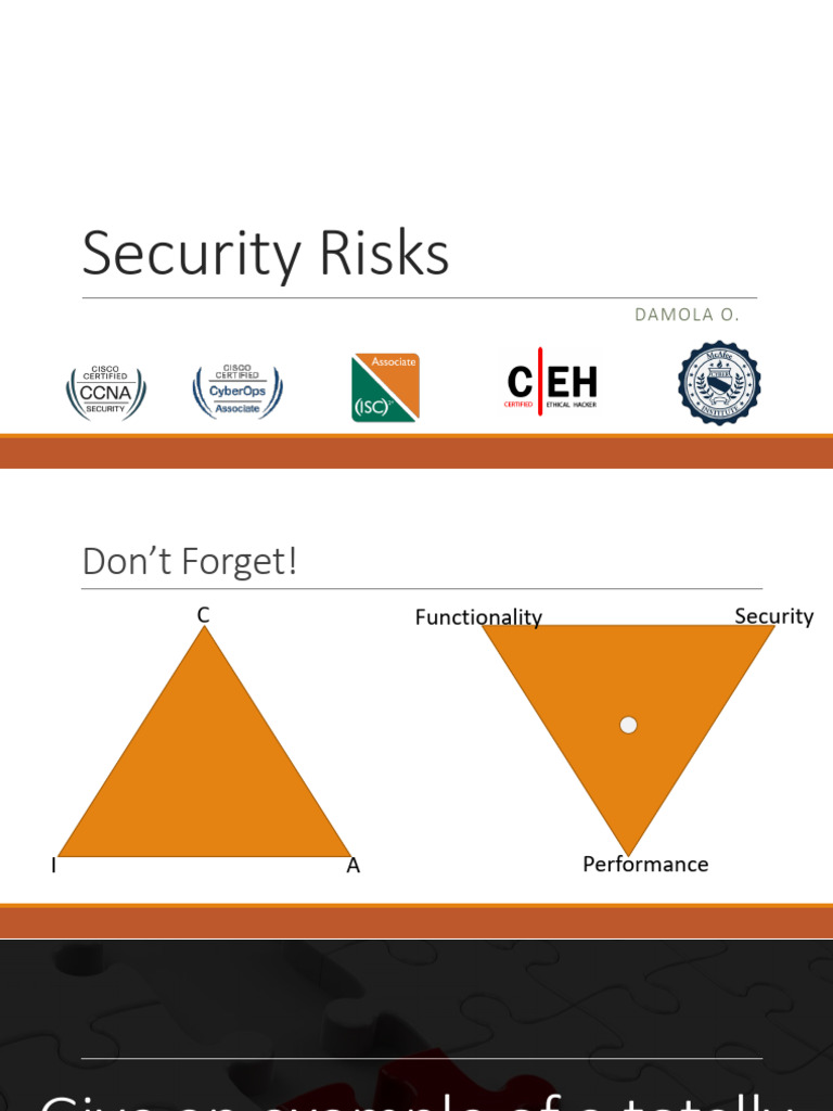 Understanding Security Risk Assessment | PDF | Risk | Risk Assessment
