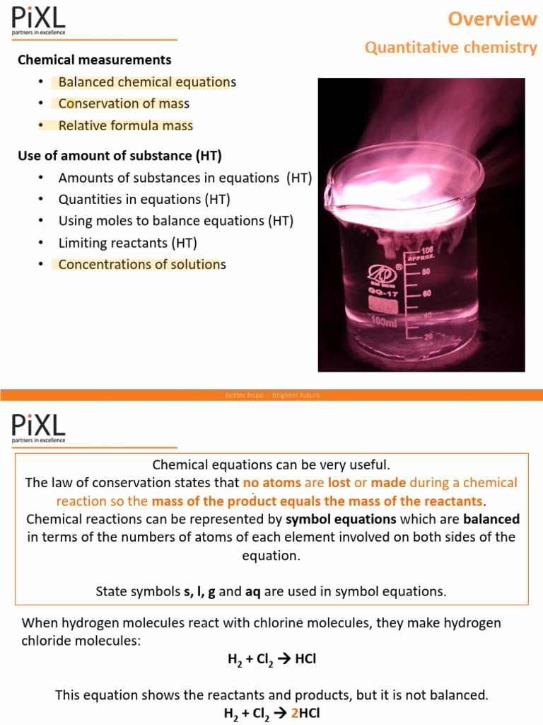 Quantitative Chemistry Fundamentals | PDF | Mole (Unit) | Oxide