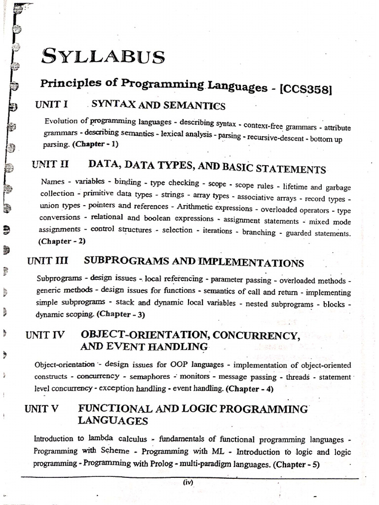 PPL Unit 1&2 | PDF