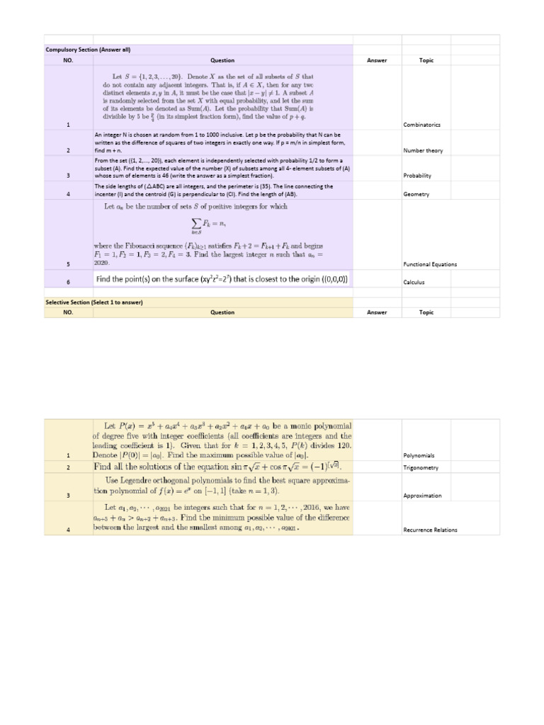 Screening Math Questions - ReadableFormat | PDF