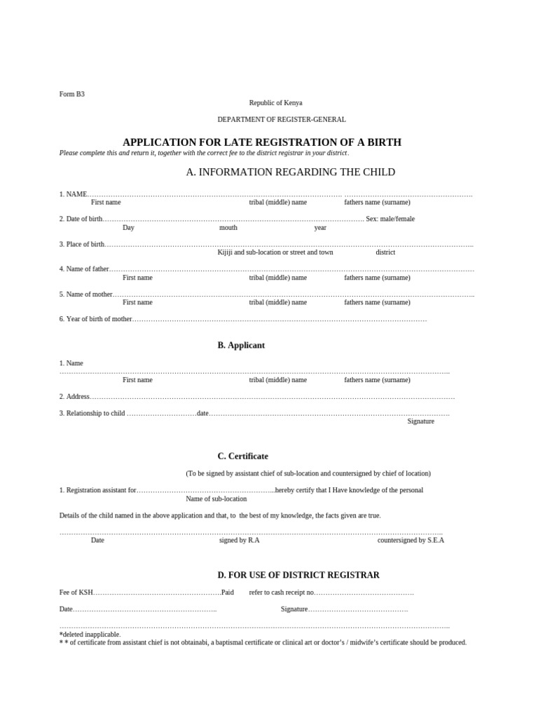 BIRTH CERTIFICATE FORM ONLINE APPLICATION visual data 8