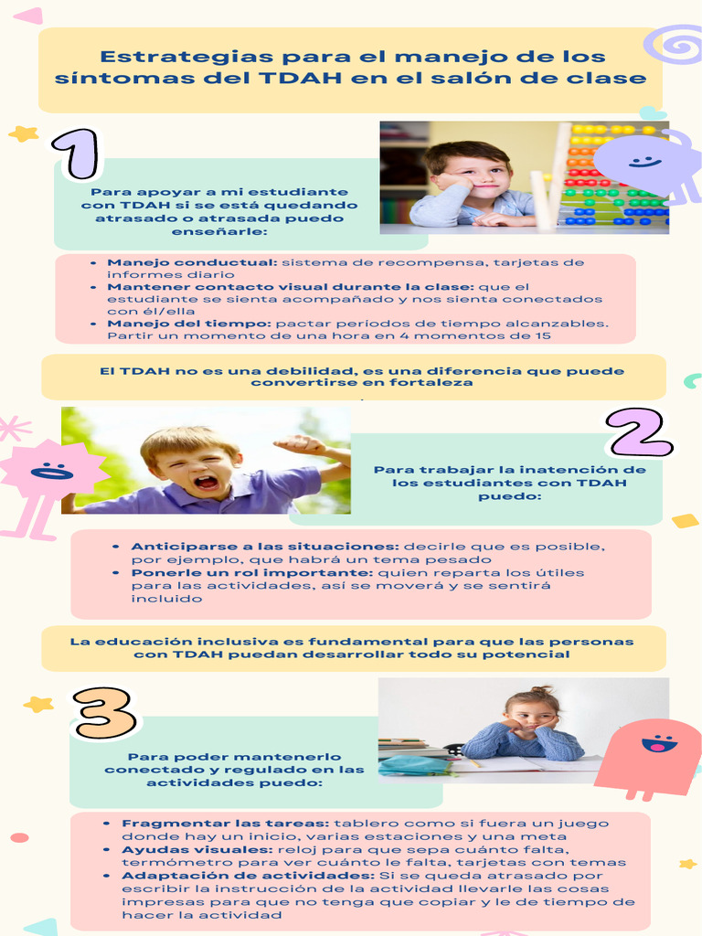Estrategias para El Manejo de Los Síntomas Del TDAH en El Salón de ...