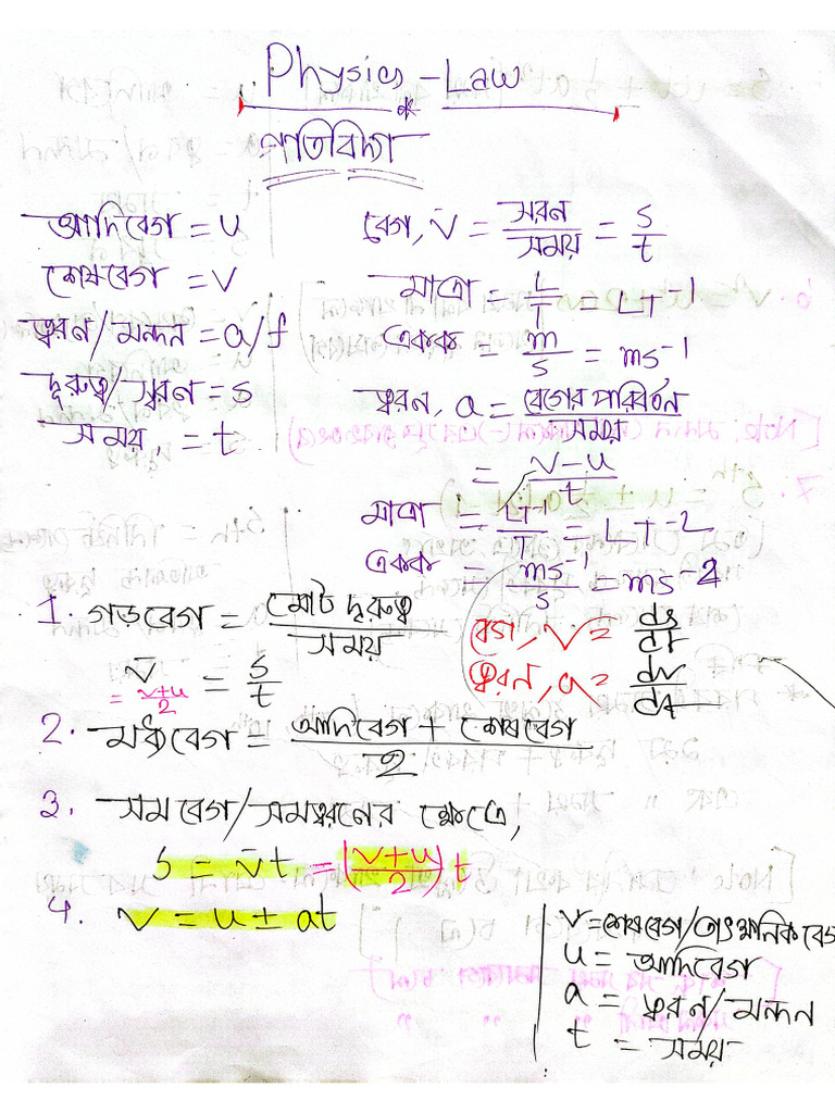 Physics Formula 1 Pdf