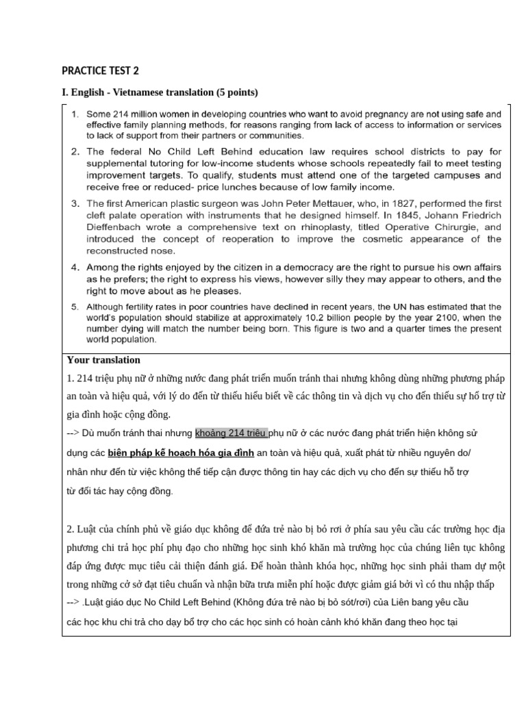 Practice Test 2 | PDF