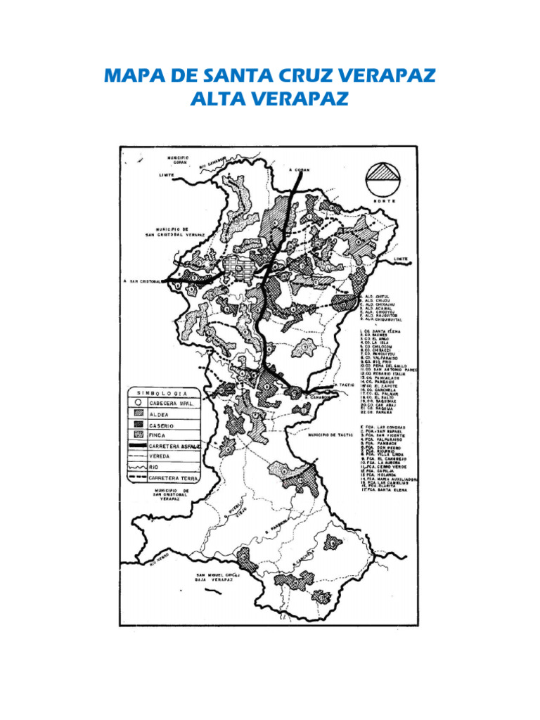 Mapa de Santa Cruz Verapaz | PDF
