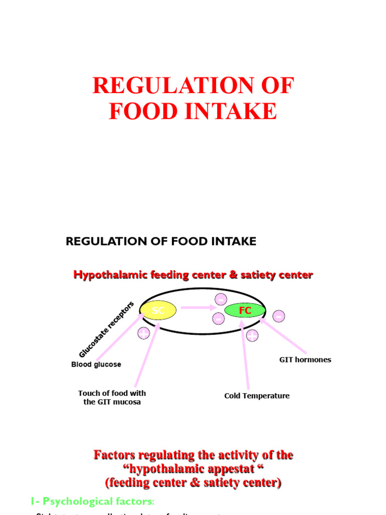 Regulation of Food Intake and Obesity | PDF | Eating | Appetite