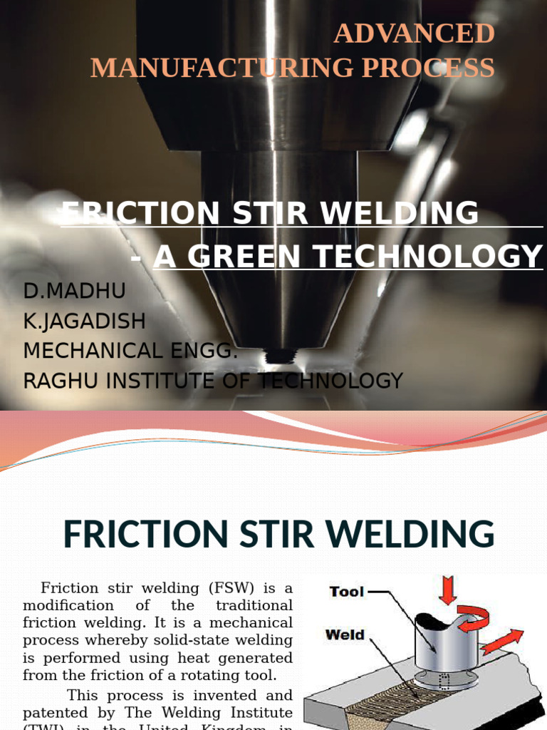 Friction Stir Welding | PDF | Welding | Construction