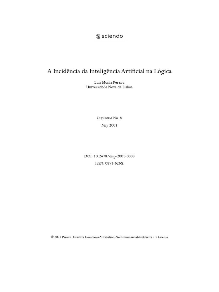 Impacto da IA na Lógica e Conhecimento | PDF | Inteligência artificial ...