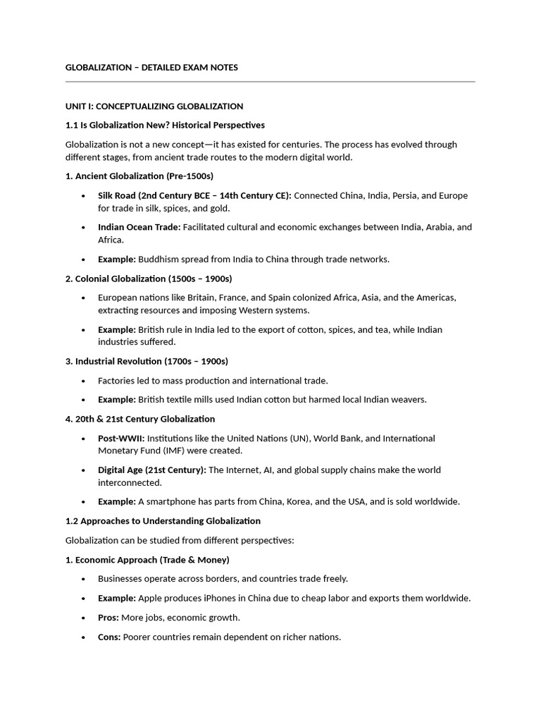 Understanding Globalization: Key Concepts | PDF | Globalization | Trade