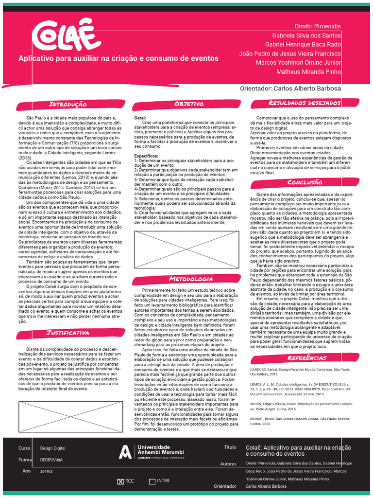 Colaê: Plataforma para Eventos Inteligentes | PDF | Pensamento ...