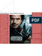 Analysis of Sherlock Holmes Poster and Trailer