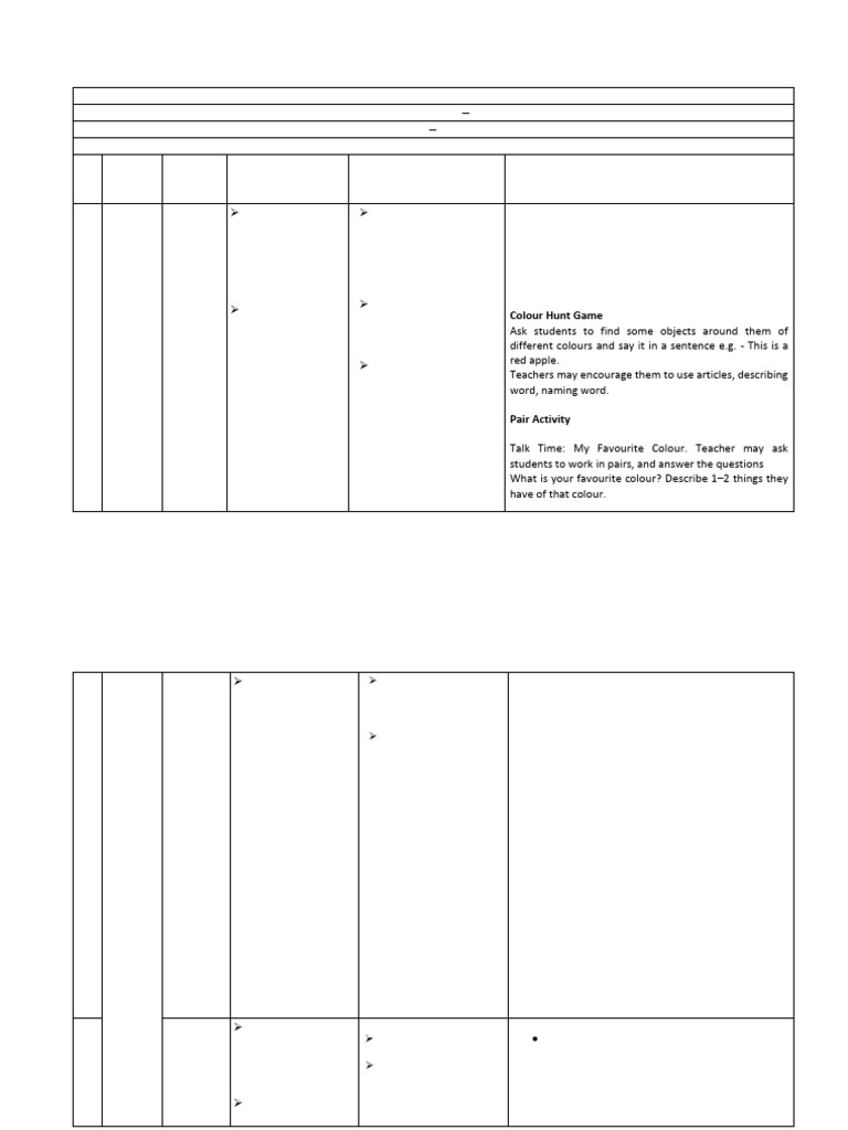Class 3 English Syllabus 2025-26 | PDF | Reading Comprehension ...