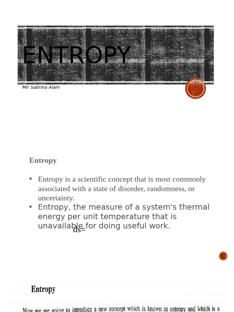 Entropy | PDF
