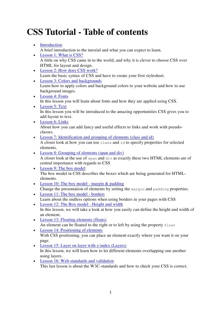 Css | Cascading Style Sheets | Html