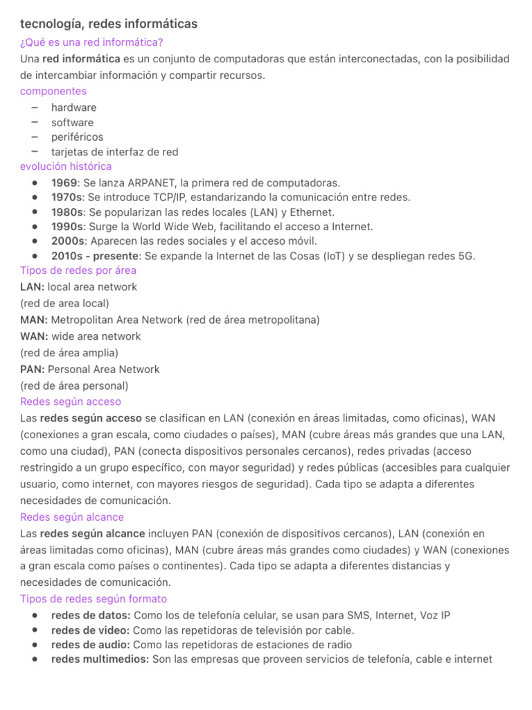 tecnología, redes informáticas | PDF | Red de computadoras | Topología ...