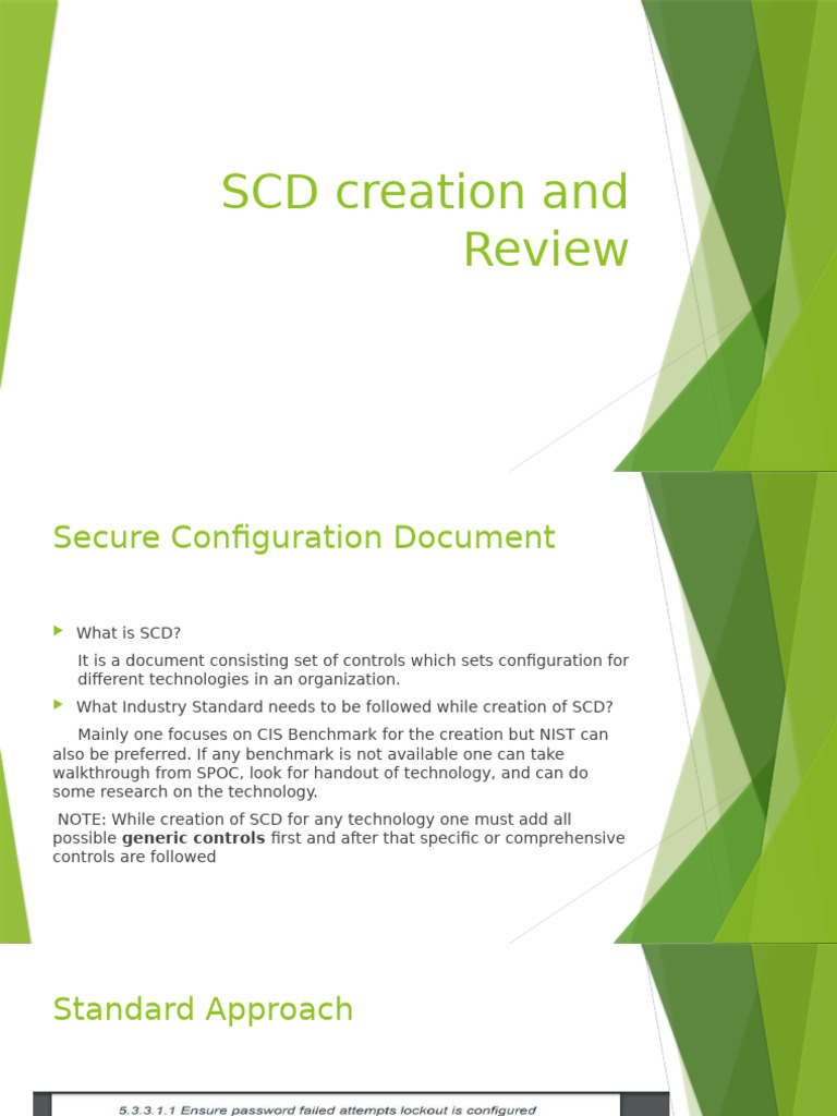 Secure Configuration Document Review Guide | PDF | Information Security ...