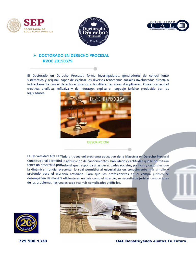Doctorado en Derecho Procesal UAL | PDF | Ley procesal | Conocimiento