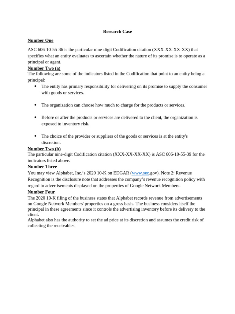 ASC 606 Principal vs. Agent Analysis | PDF