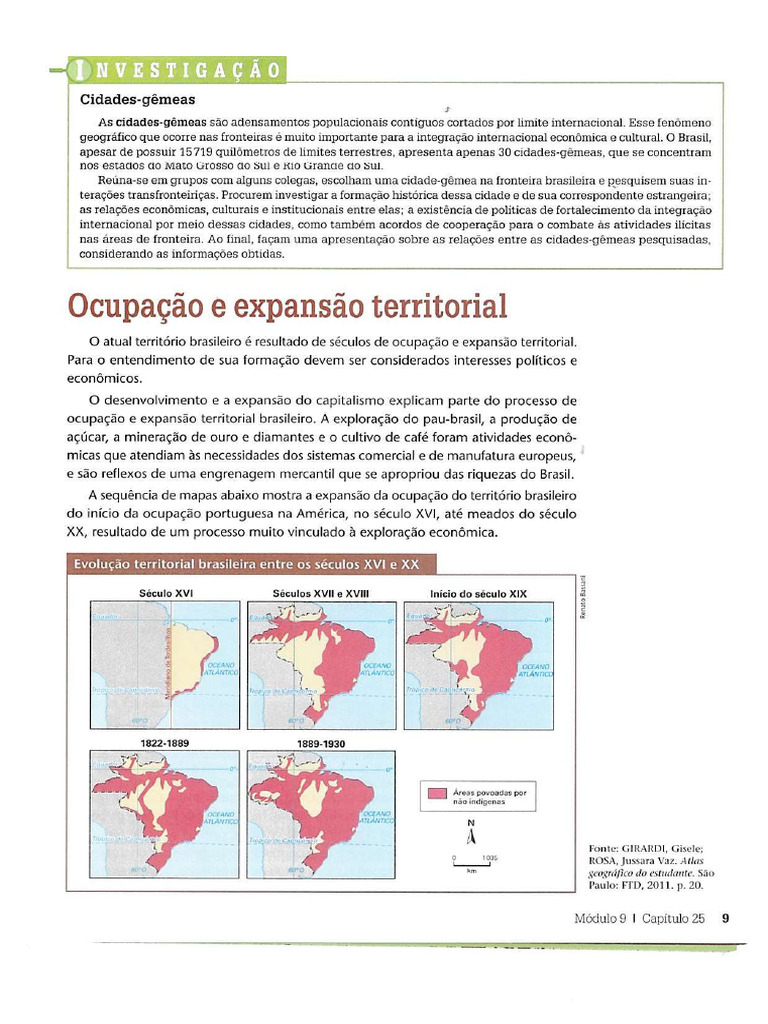 Ocupação e Expansão Territorial | PDF