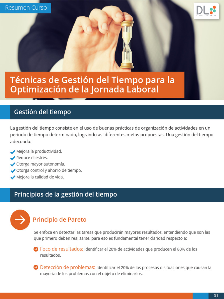 Técnicas Efectivas de Gestión del Tiempo | PDF | Gestión del tiempo ...