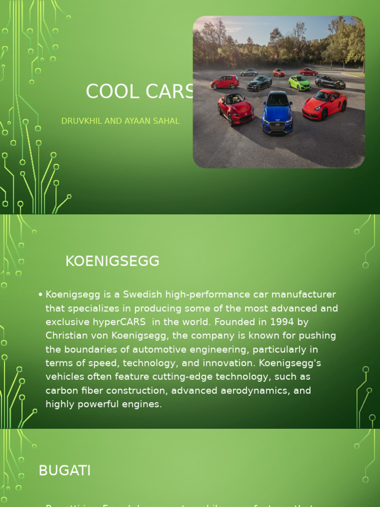 Cool Cars Druv | PDF