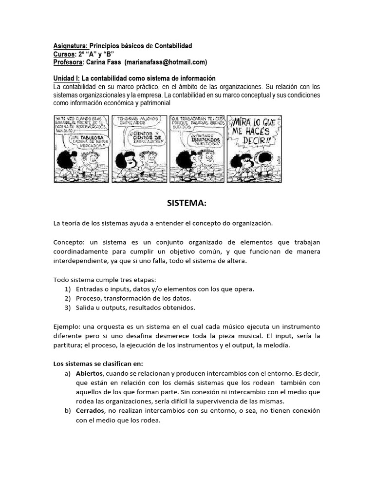 2025 Tema 1 Contabilidad Como Sistema de Informacion | PDF ...