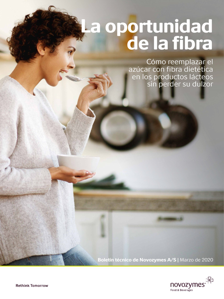 Novozymes Saphera Fiber White Paper - ES | PDF | Productos lácteos | Leche