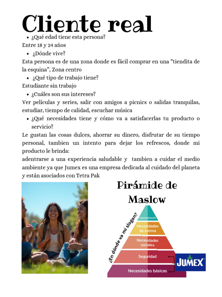 Perfil del Cliente Real Joven | PDF