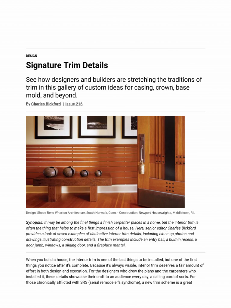 06-Interior Mouldings | PDF