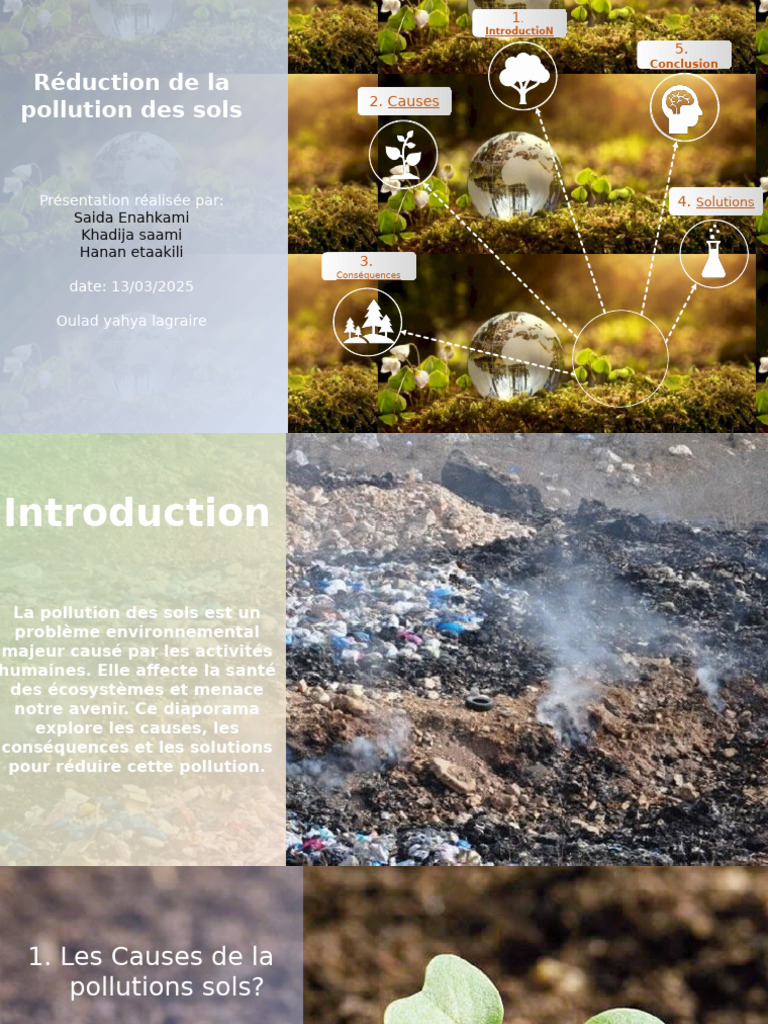 Réduire la pollution des sols : causes et solutions | PDF