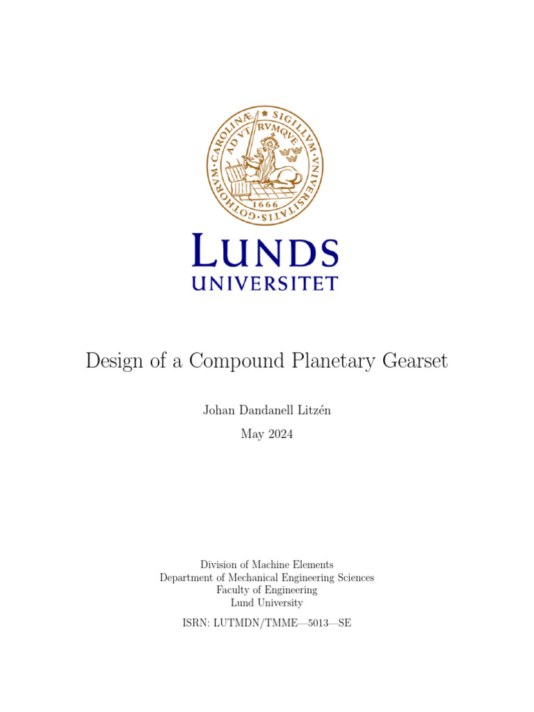 design of a planetary gearset | PDF | Four Wheel Drive | Brake