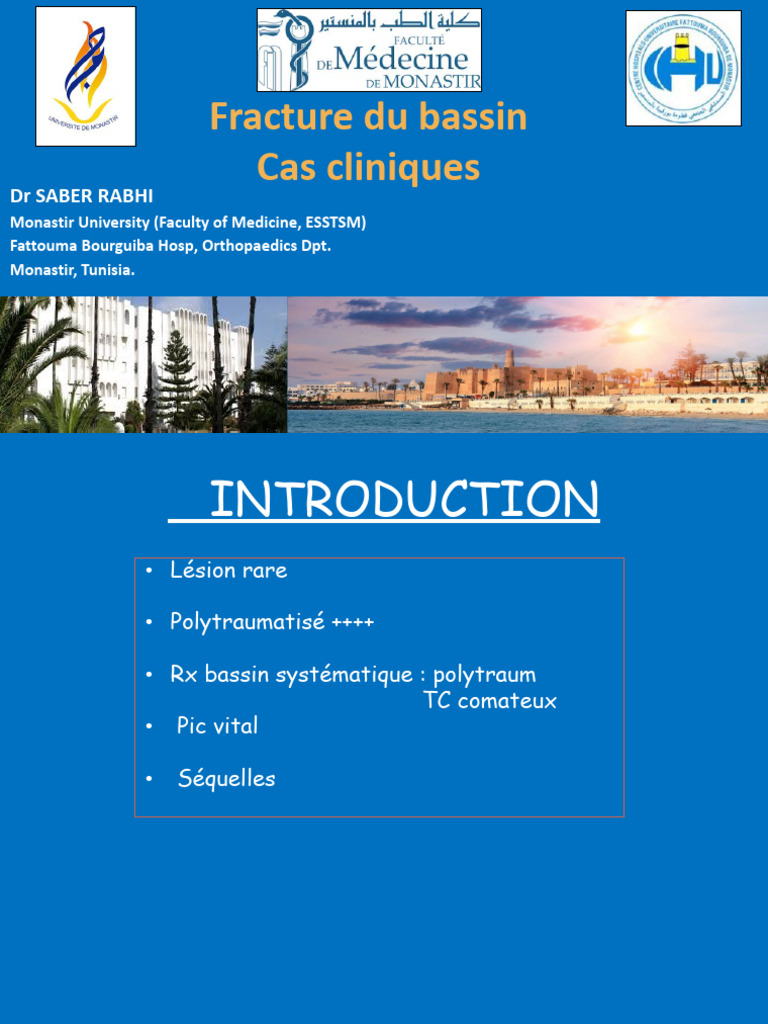 Fractures du bassin : cas cliniques et gestion | PDF | Urgences ...