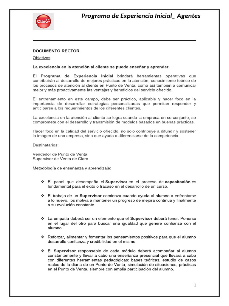 Capacitación en Atención al Cliente | PDF | Enseñando | Servicio al Cliente
