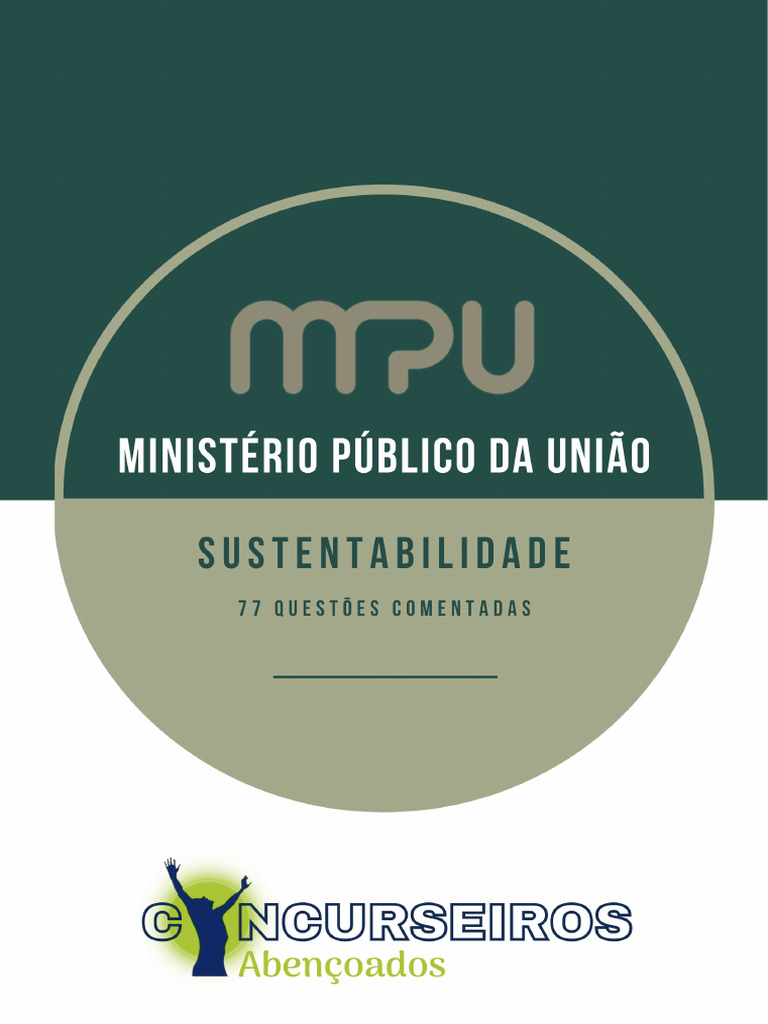 MPU-2 Noções de Sustentabilidade-Banca FGV (77 Questões) | PDF ...