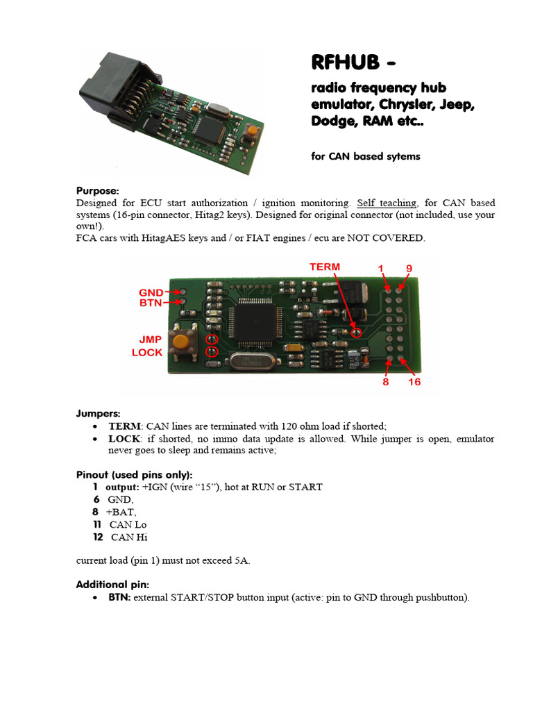 RFHUB Emulator Installation Guide | PDF