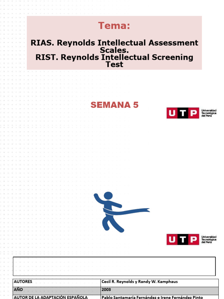 Aplicación del RIST y RIAS en Evaluación | PDF | Inteligencia | Memoria