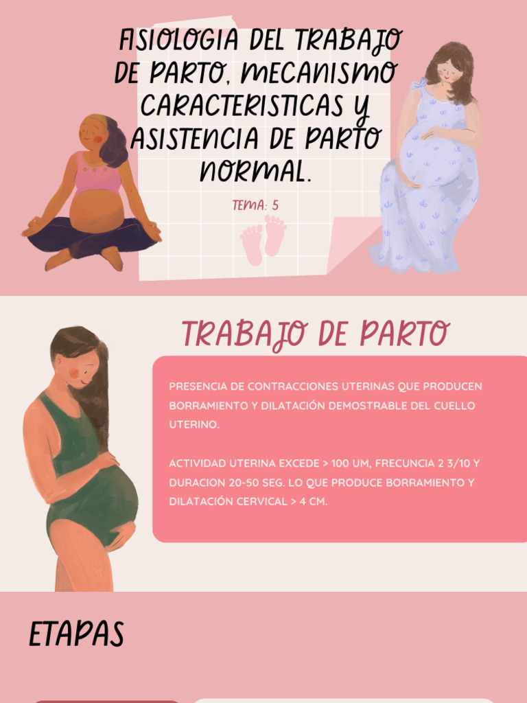 PresentaciónFisiologia Del Trabajo de Parto, Mecanismo Caracteristicas ...